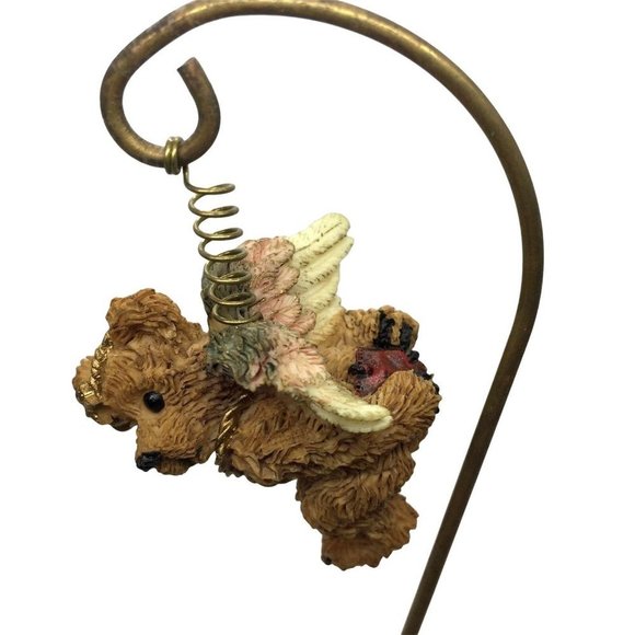 Boyds Angel Votive Candle Holder Teddy Bear Clarence Angelica Ariel Wings Gift - Picture 3 of 9